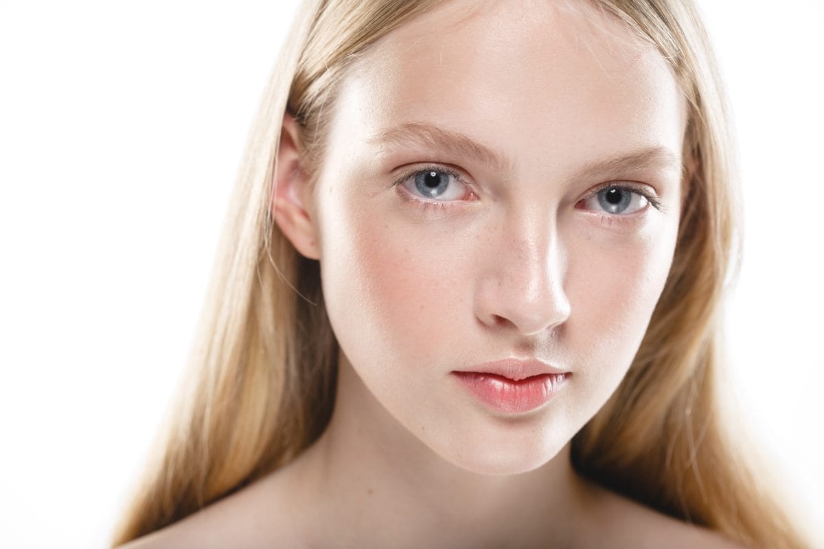 young girl healthy fresh skin face beauty