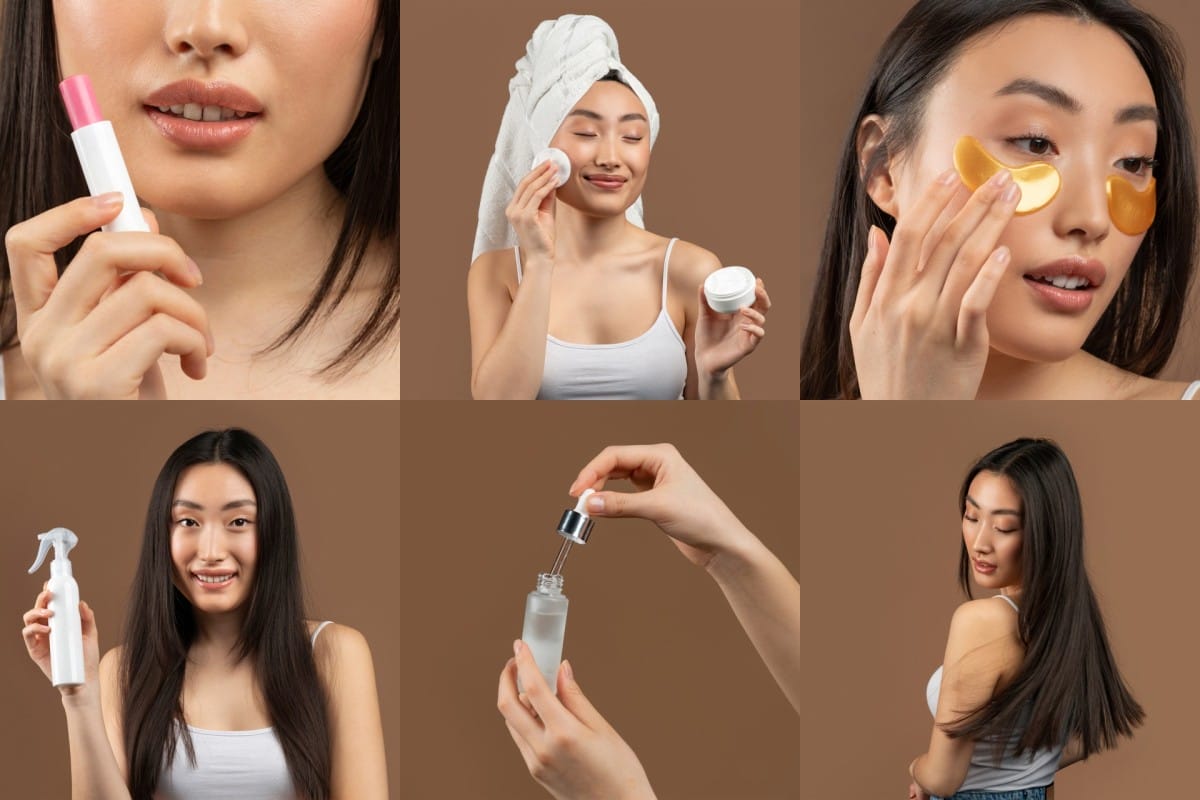 asian woman applying beauty products in a skincare 2024 06 06 18 36 02 utc