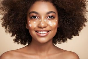 beauty portrait of african girl with snowflakes he 2023 11 27 05 02 31 utc