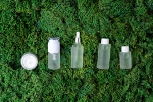 cosmetic skin care products on green moss natural 2023 11 27 04 49 30 utc