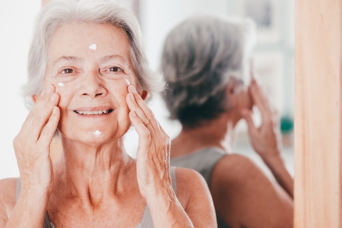 portrait of happy senior beautiful woman applies a 2023 11 27 04 55 26 utc