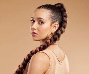 beauty fashion and makeup woman with braid seri 2023 11 27 05 02 49 utc