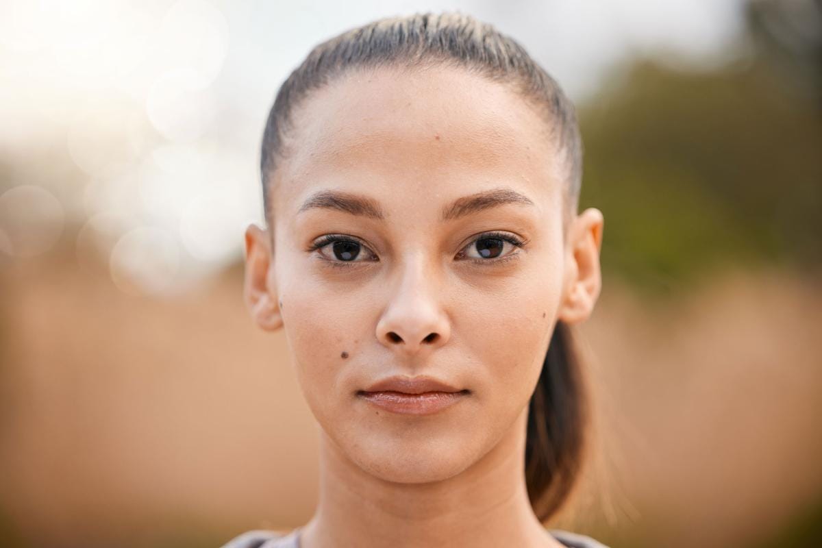 sport nature and portrait of woman in park on wee 2023 11 27 05 29 19 utc